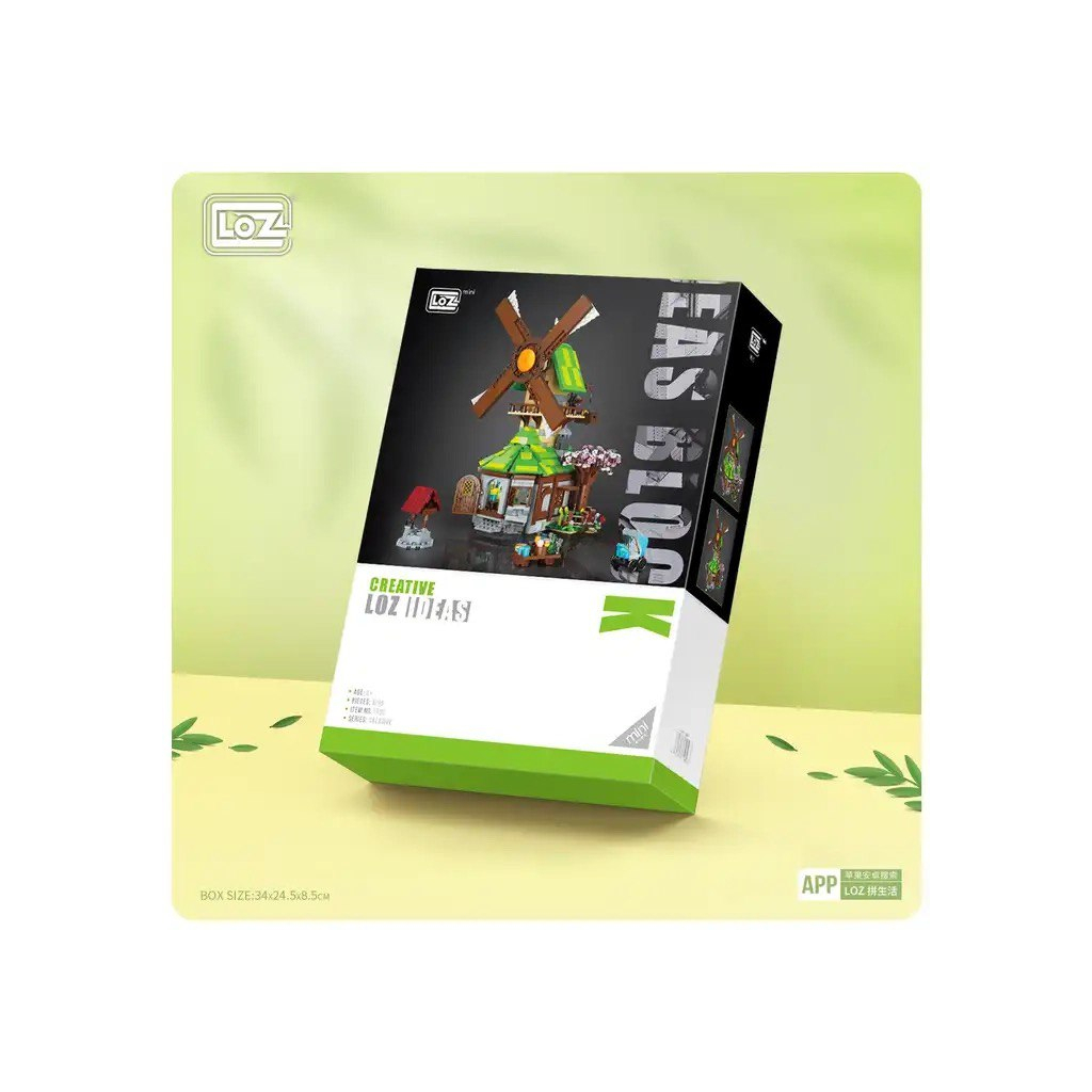 Конструктор LOZ mini Будинок із вітряним млином без фігурок (1050) - зображення 1
