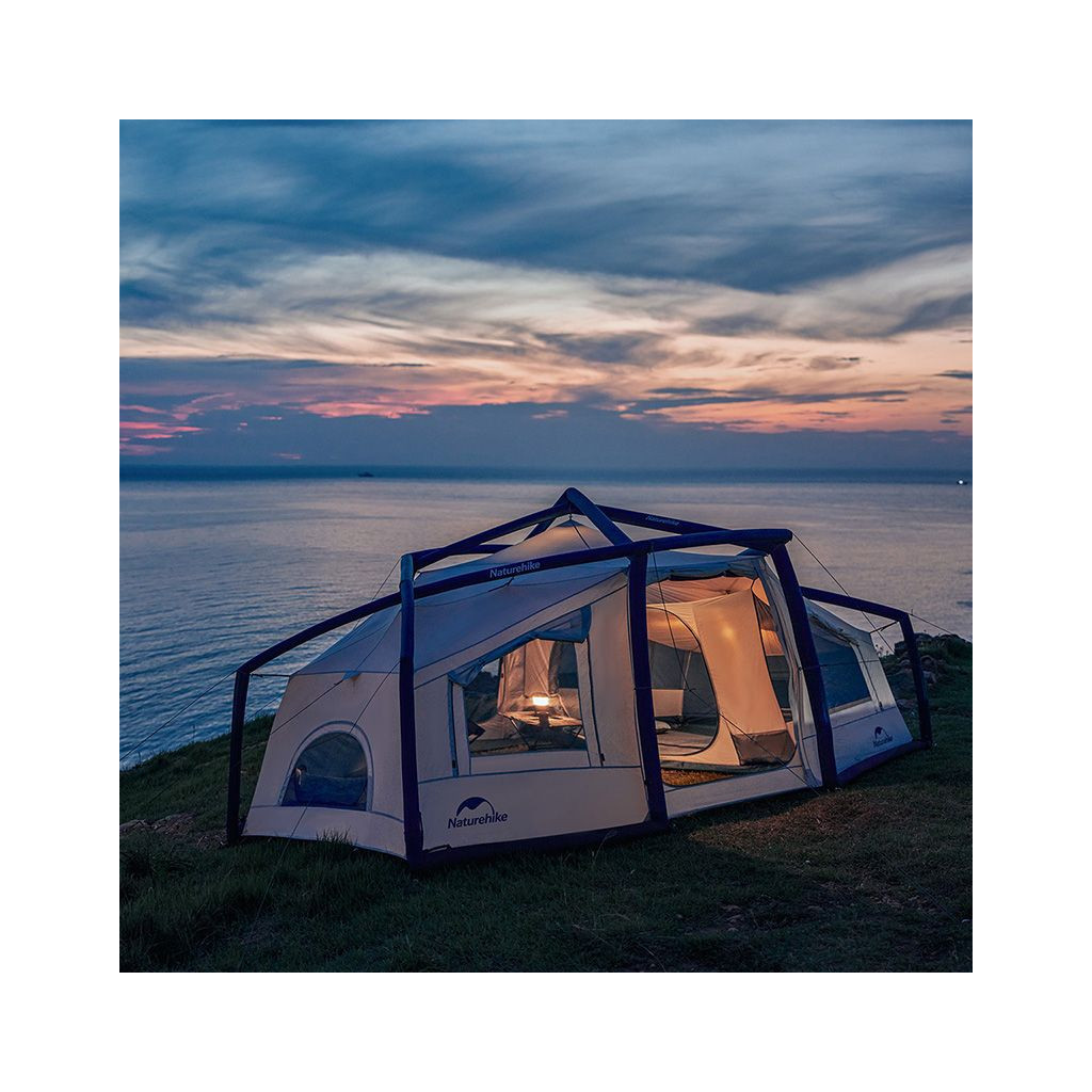 Намет Naturehike надувний CNK2300ZP012 блакитний великий (6976023921001) - зображення 6