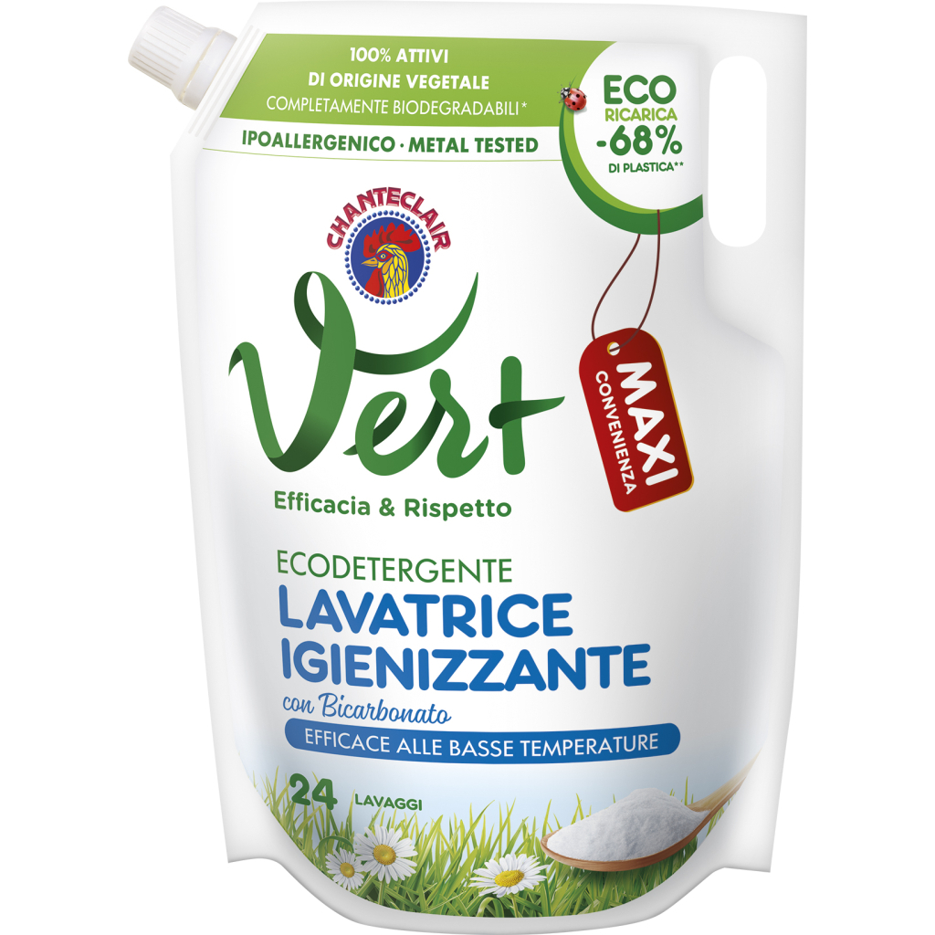 Гель для прання ChanteClair Vert з бікарбонатом 1224 мл (8015194521561) - зображення 1