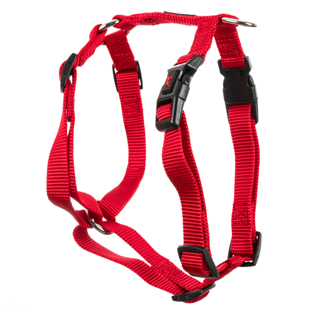 Шлея для собак GimDog Harlem H нейлон 1.5х40-55 см червона (8009632059228) - зображення 2