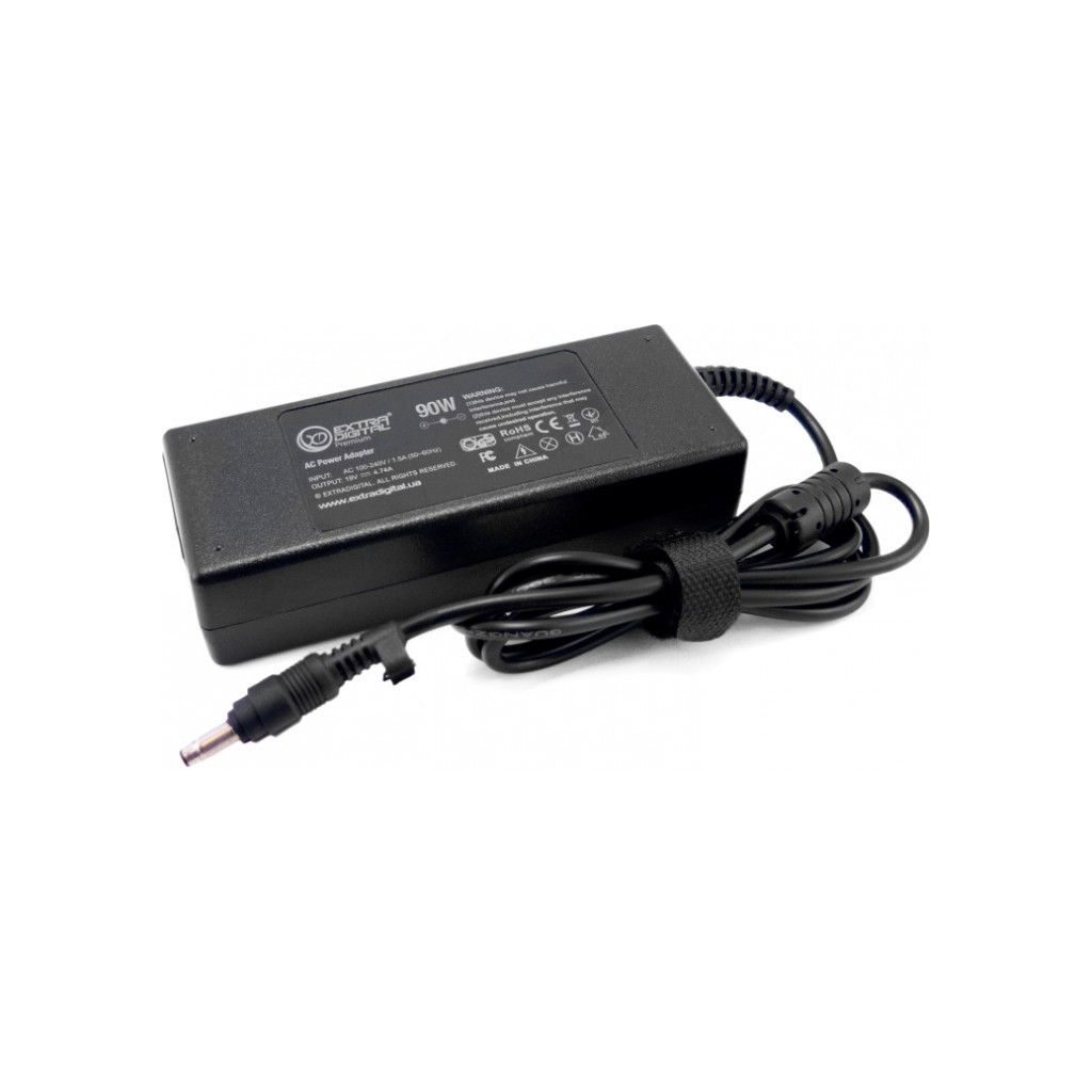 Блок живлення до ноутбуку Extradigital HP 19V, 4.74A, 90W (4.8x1.7) (PSH3876) - зображення 2