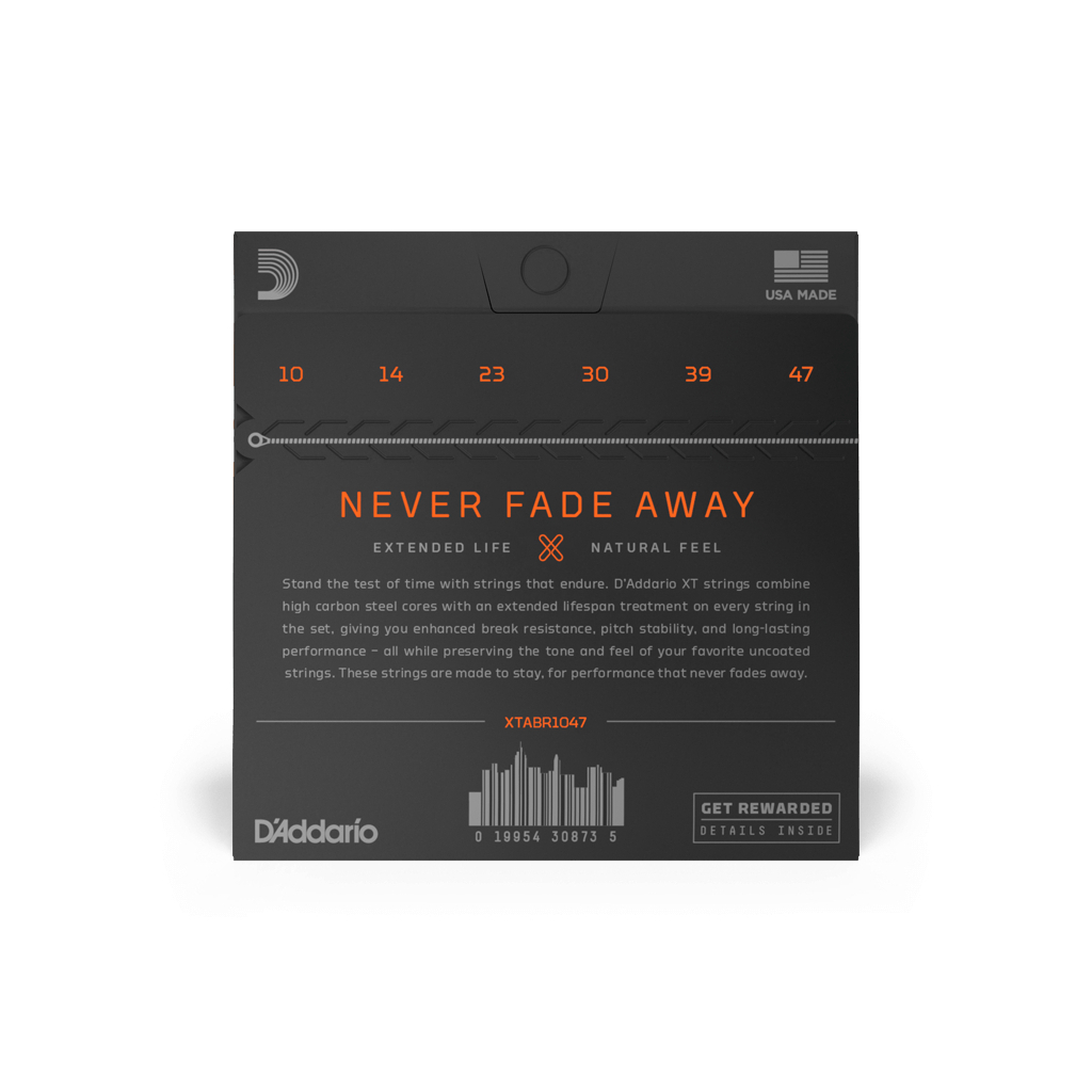 Струни для гітари D'Addario XT 80/20 Bronze Extra Light (10-47) (XTABR1047) - зображення 3