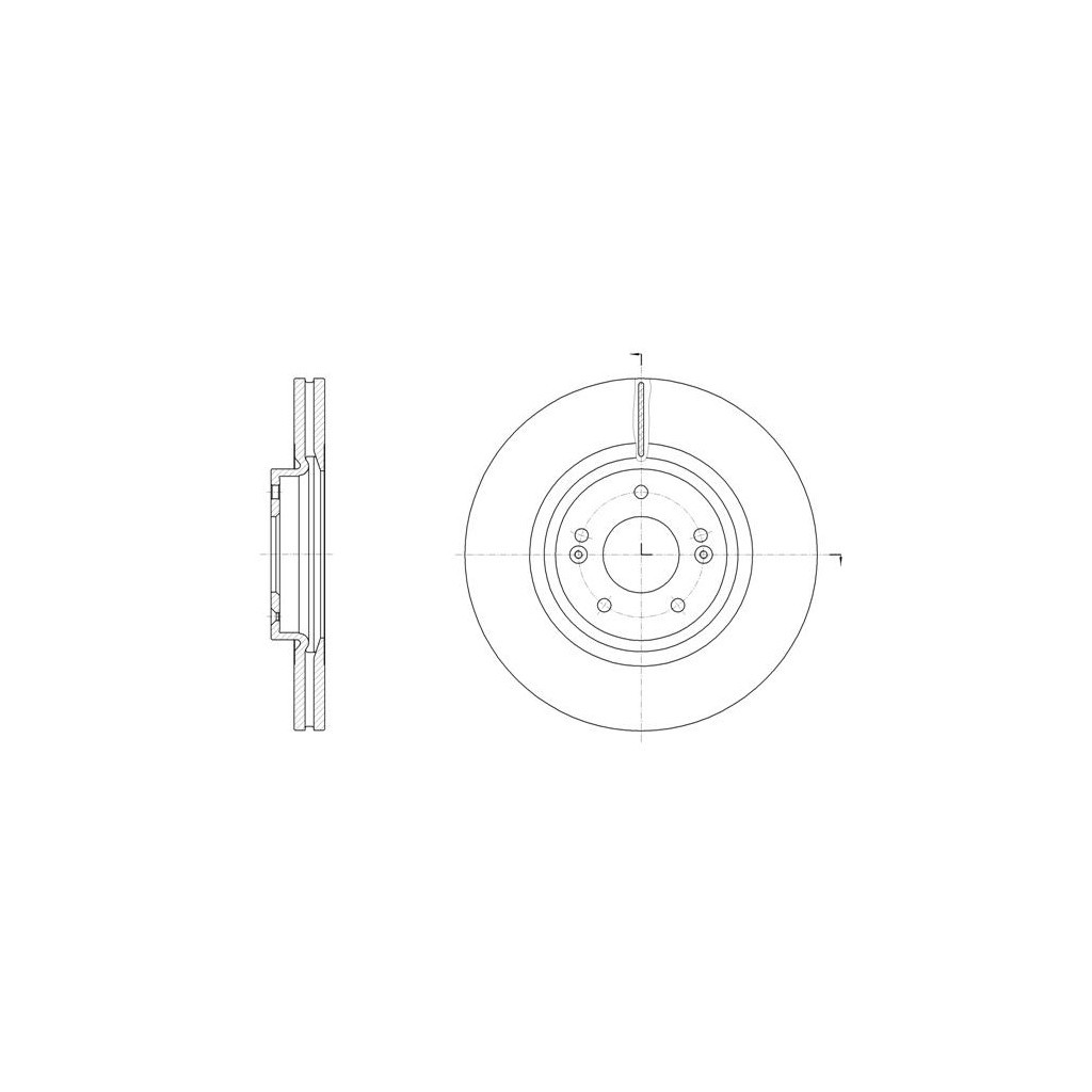 Гальмівний диск REMSA 61514.10 - зображення 1