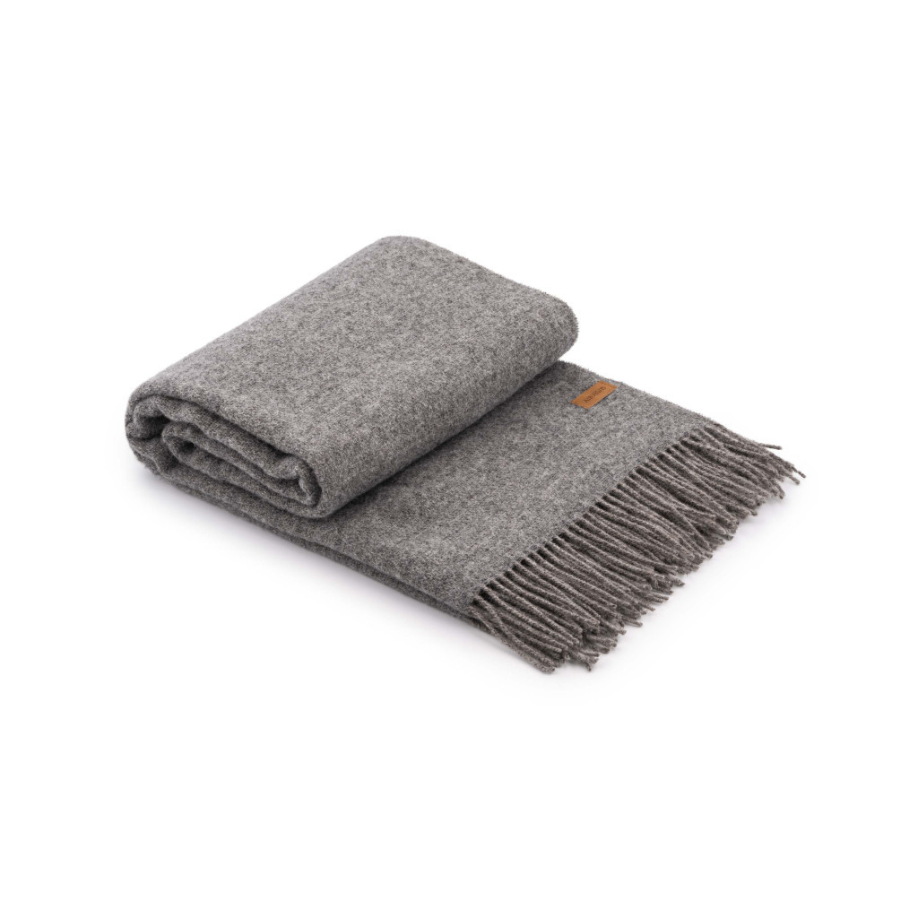 Плед Ardesto Leonardo Doubleface 100% вовна 140x200 см тауп-сірий (ART0406LD) - зображення 5