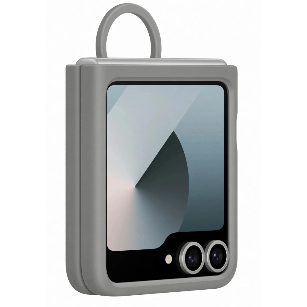 Чохол до мобільного телефона Samsung Silicone Cover with Ring Samsung Galaxy Flip 6 Gray (EF-PF741TJEGUA) - зображення 5