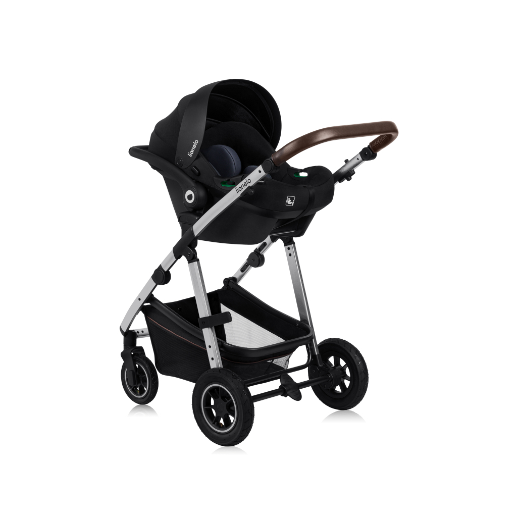 Коляска Lionelo 3 в 1 Amber 3 Black Silver (LO-AMBER BLACK SILVER (3in1)) - зображення 6