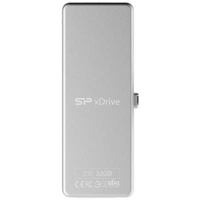 USB флеш накопичувач Silicon Power 32GB xDrive Z30 White USB 3.0/Lightning (SP032GBLU3Z30V1W) - зображення 1