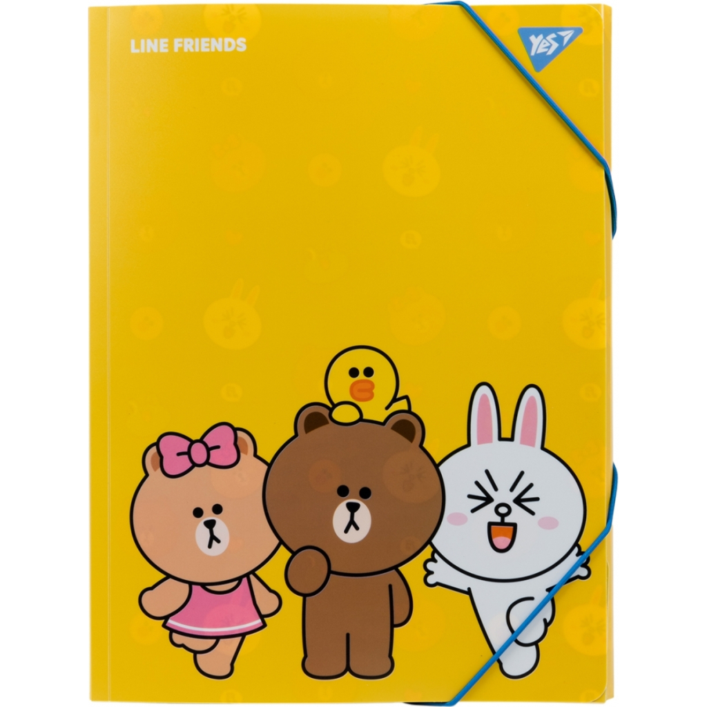 Папка на резинках Yes A4 Line Friends (492098) - изображение 1