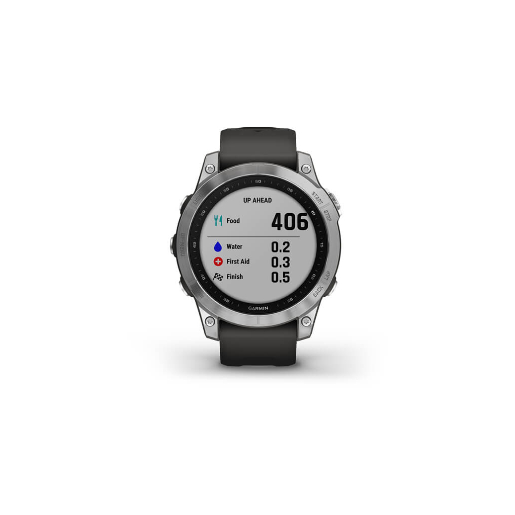 Смарт-годинник Garmin fenix 7, Silver w/ Graphite Band, GPS (010-02540-01) - зображення 7