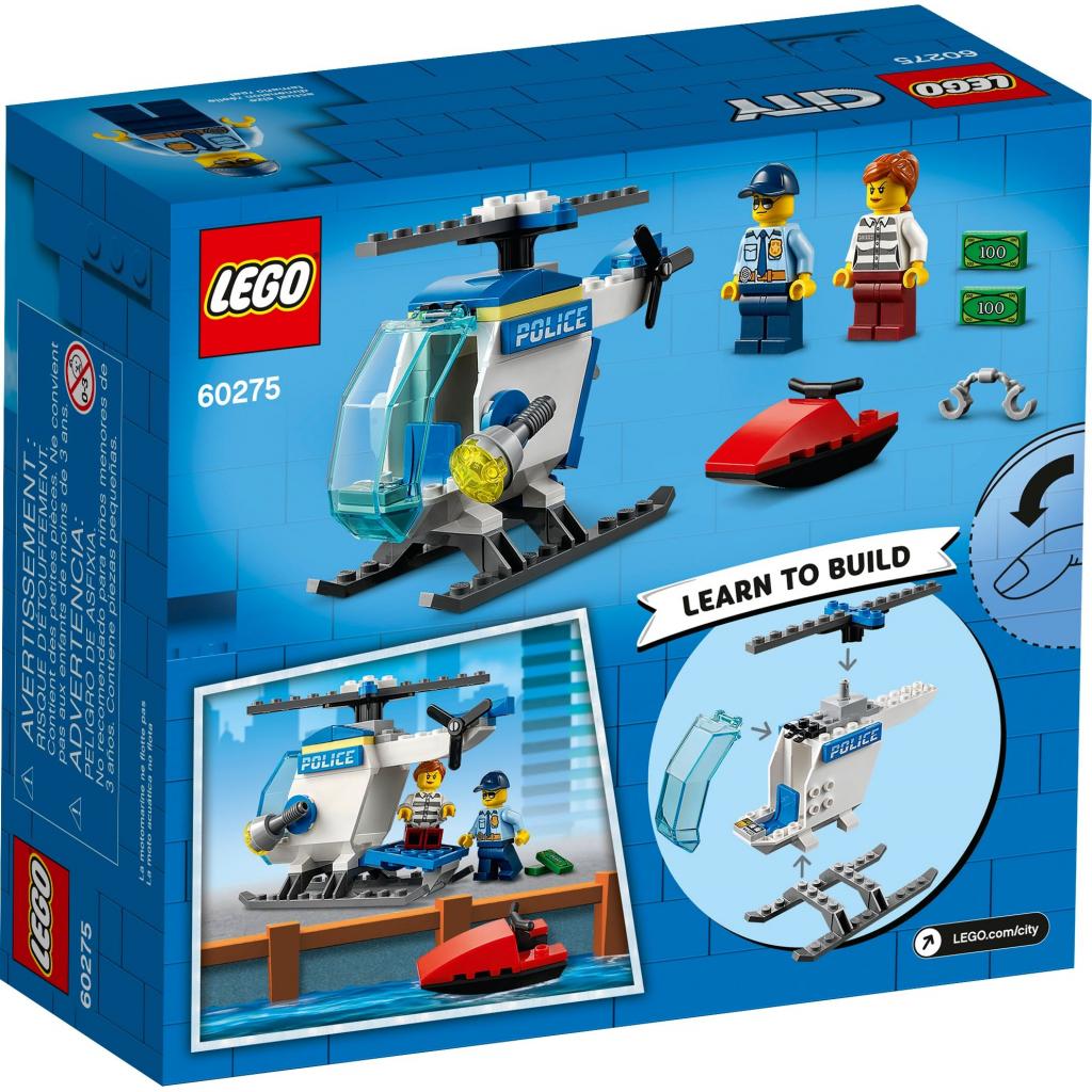 Конструктор LEGO City Police Поліцейський вертоліт 51 деталь (60275) - зображення 6