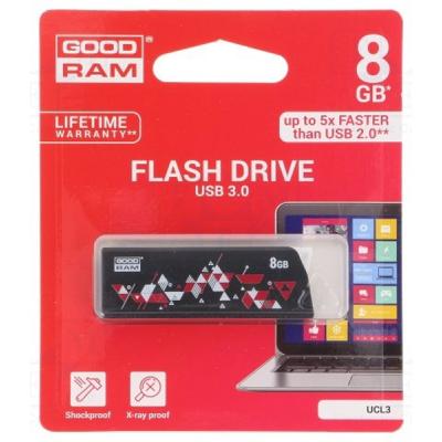 USB флеш накопичувач Goodram 8GB UCL3 Click Black USB 3.0 (UCL3-0080K0R11) - зображення 4
