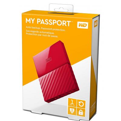 Зовнішній жорсткий диск 2.5" 1TB WD (WDBYNN0010BRD-WESN) - зображення 4