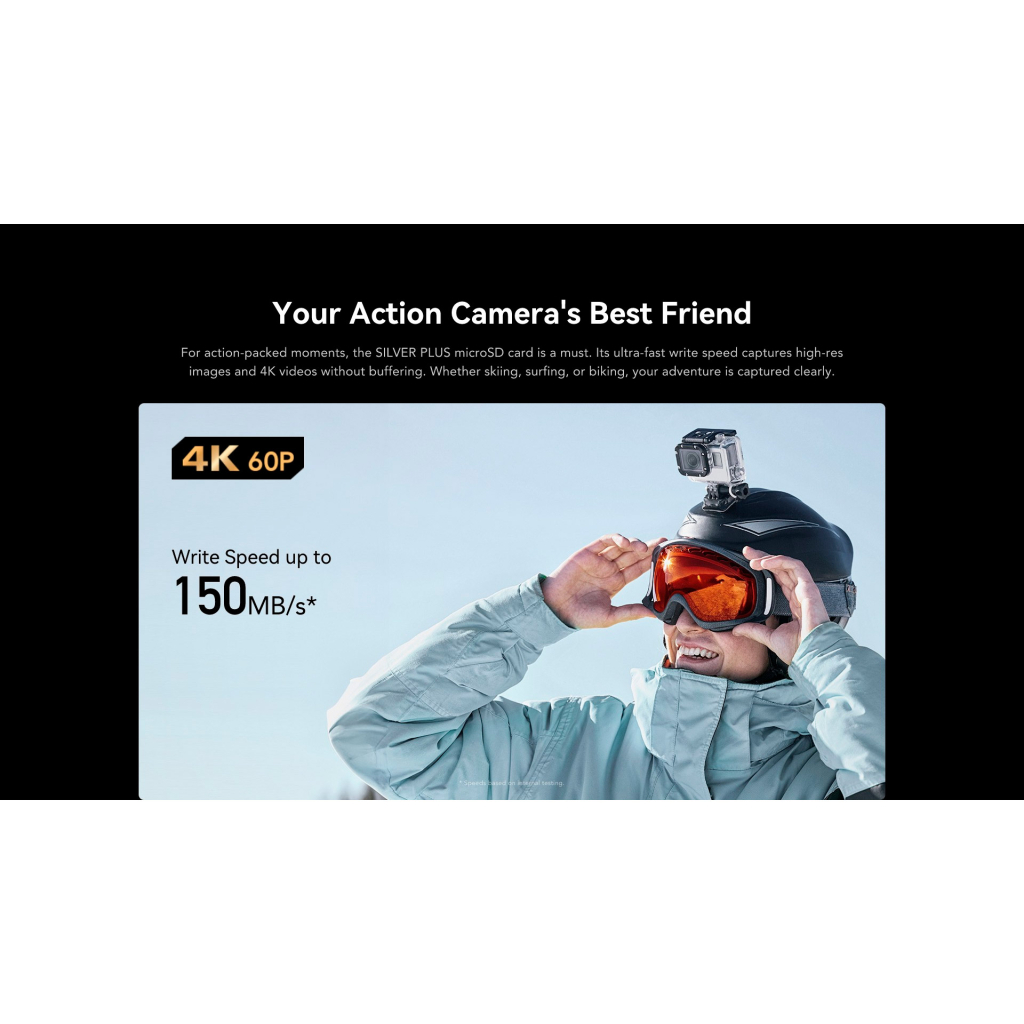 Карта пам'яті Lexar 64GB microSDXC class 10 UHS-I U3 V30 A2 Professional Silver (LMSSIPL064G-BNANG) - изображение 7