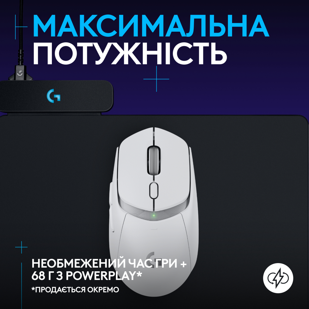 Мишка Logitech G309 Lightspeed Wireless/Bluetooth White (910-007207) - зображення 7