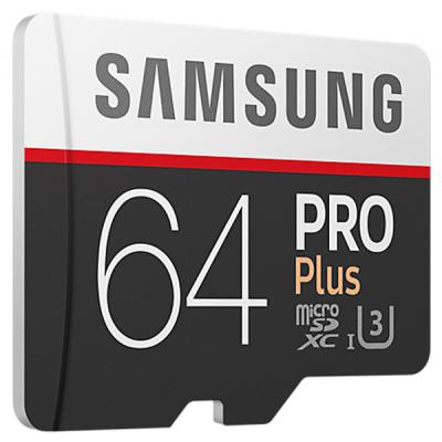 Карта пам'яті Samsung 64GB microSD class 10 PRO PLUS UHS-I G3 (MB-MD64GA/RU) - зображення 2