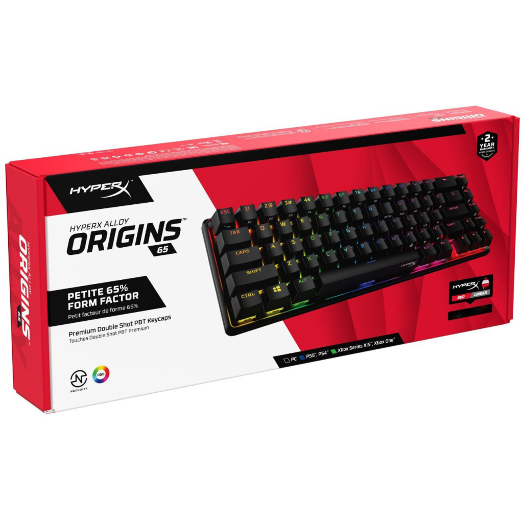 Клавіатура HyperX Alloy Origins 65 HX Red (4P5D6AX) - зображення 8
