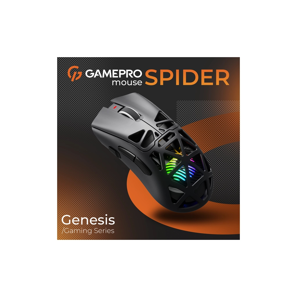 Мишка GamePro Genesis Spider Wireless/Bluetooth/USB Black (GM870B) - зображення 4