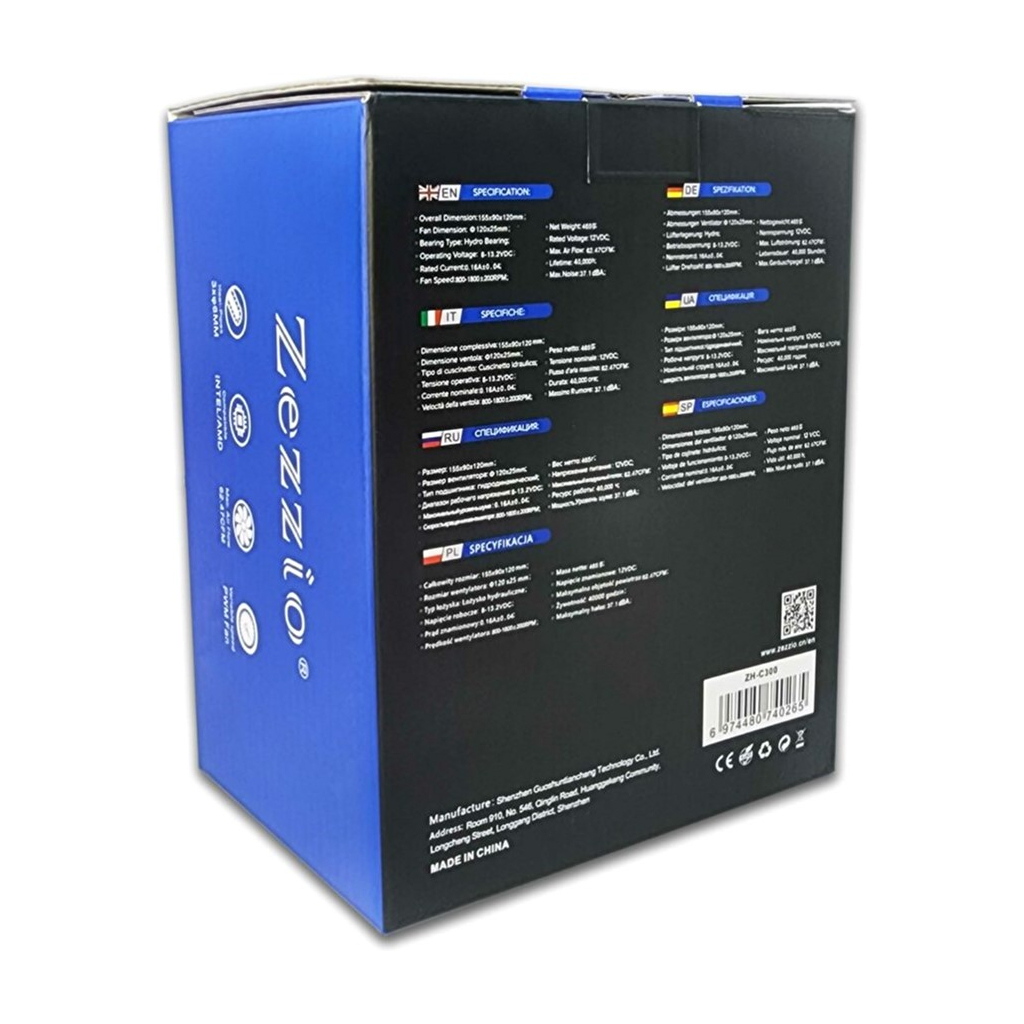 Кулер до процесора Zezzio ZH-C300 - зображення 8