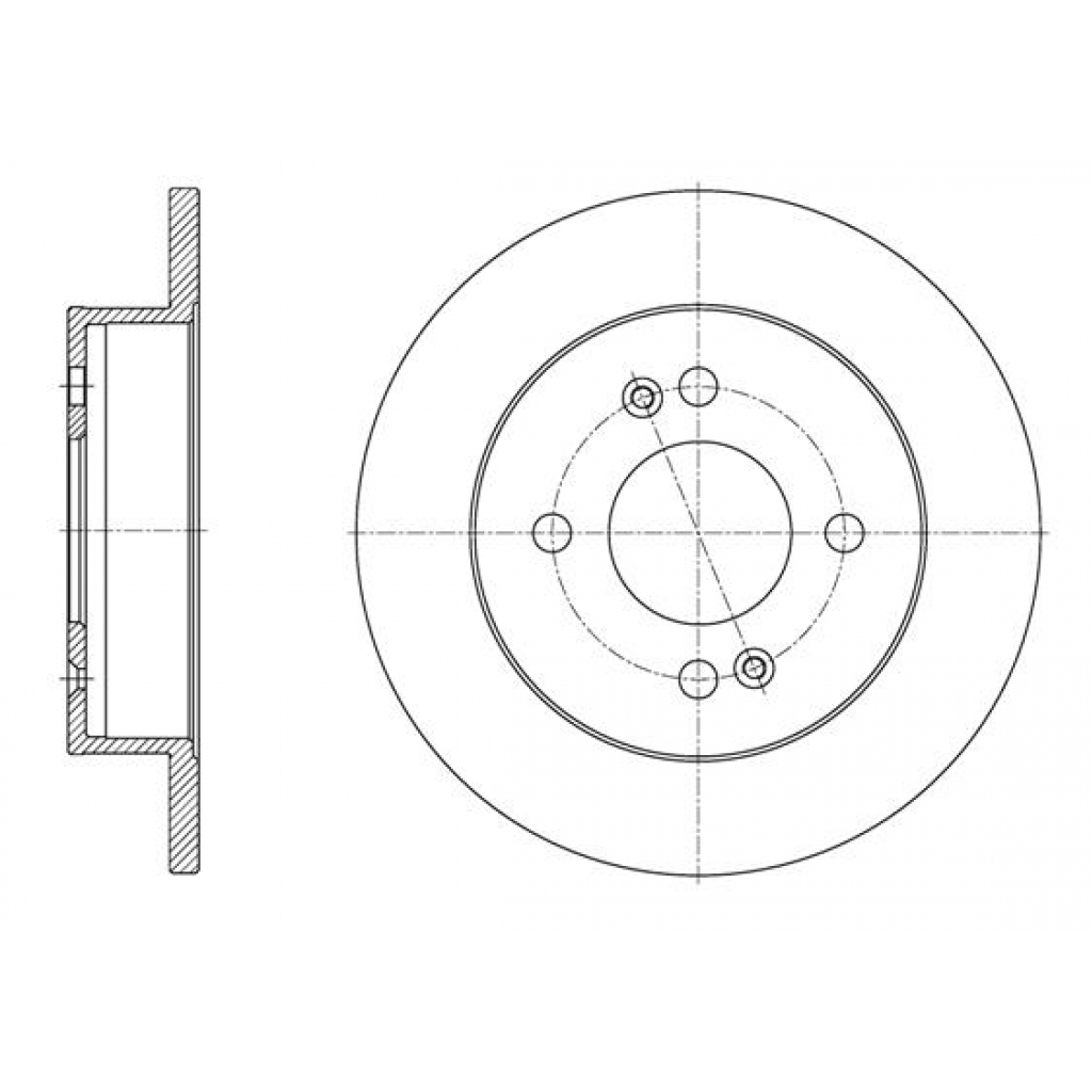 Гальмівний диск REMSA 61609.00 - зображення 1