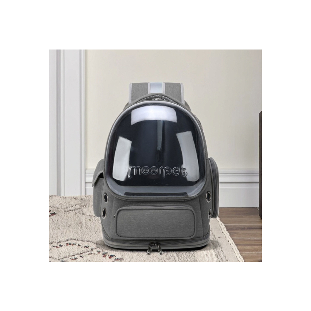 Переноска для тварин Lapka 42х34х27 см сіра (LPK-02) - зображення 3