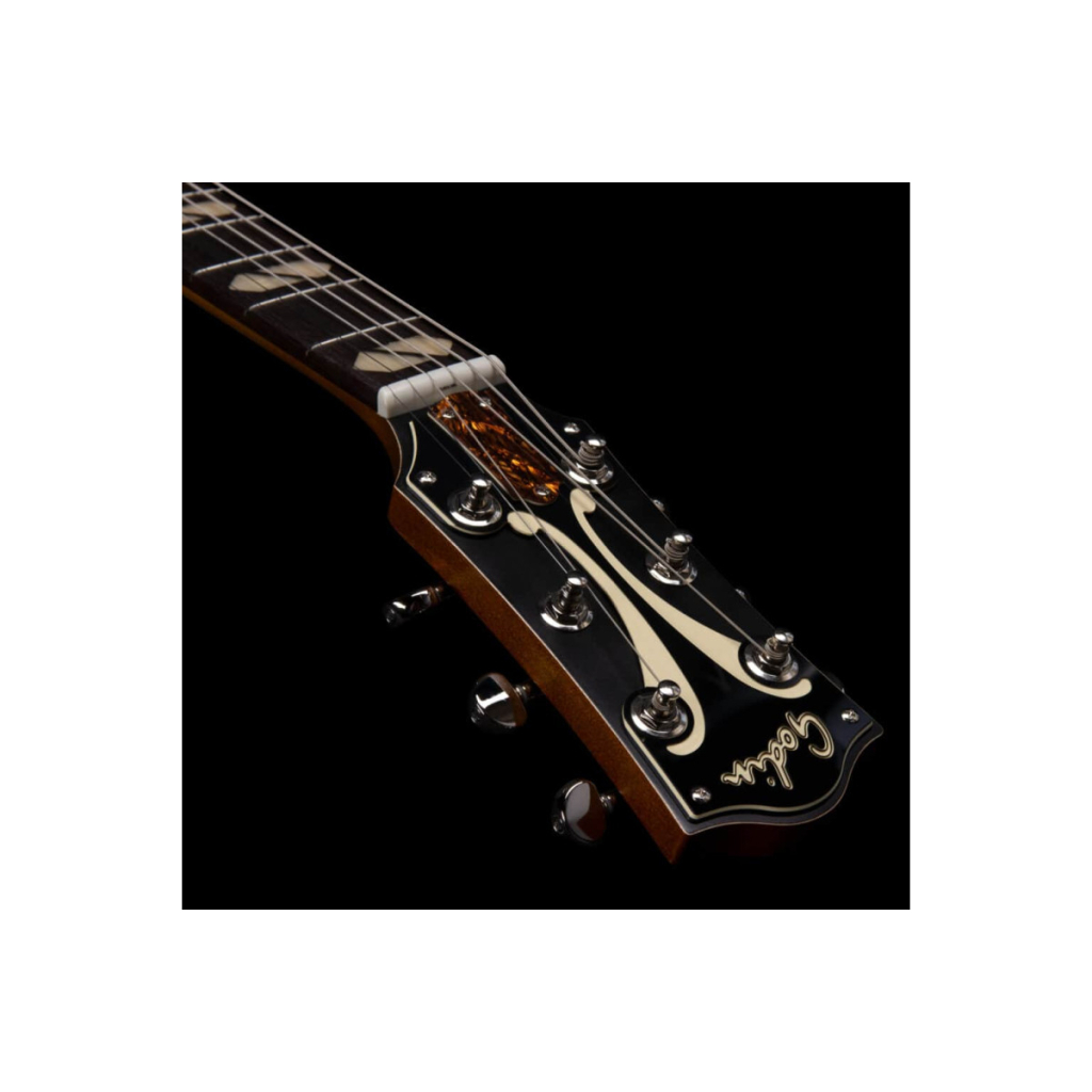 Гітара напівакустична Godin 5th Avenue Jumbo P-Rail Harvest Gold (235913) - зображення 6
