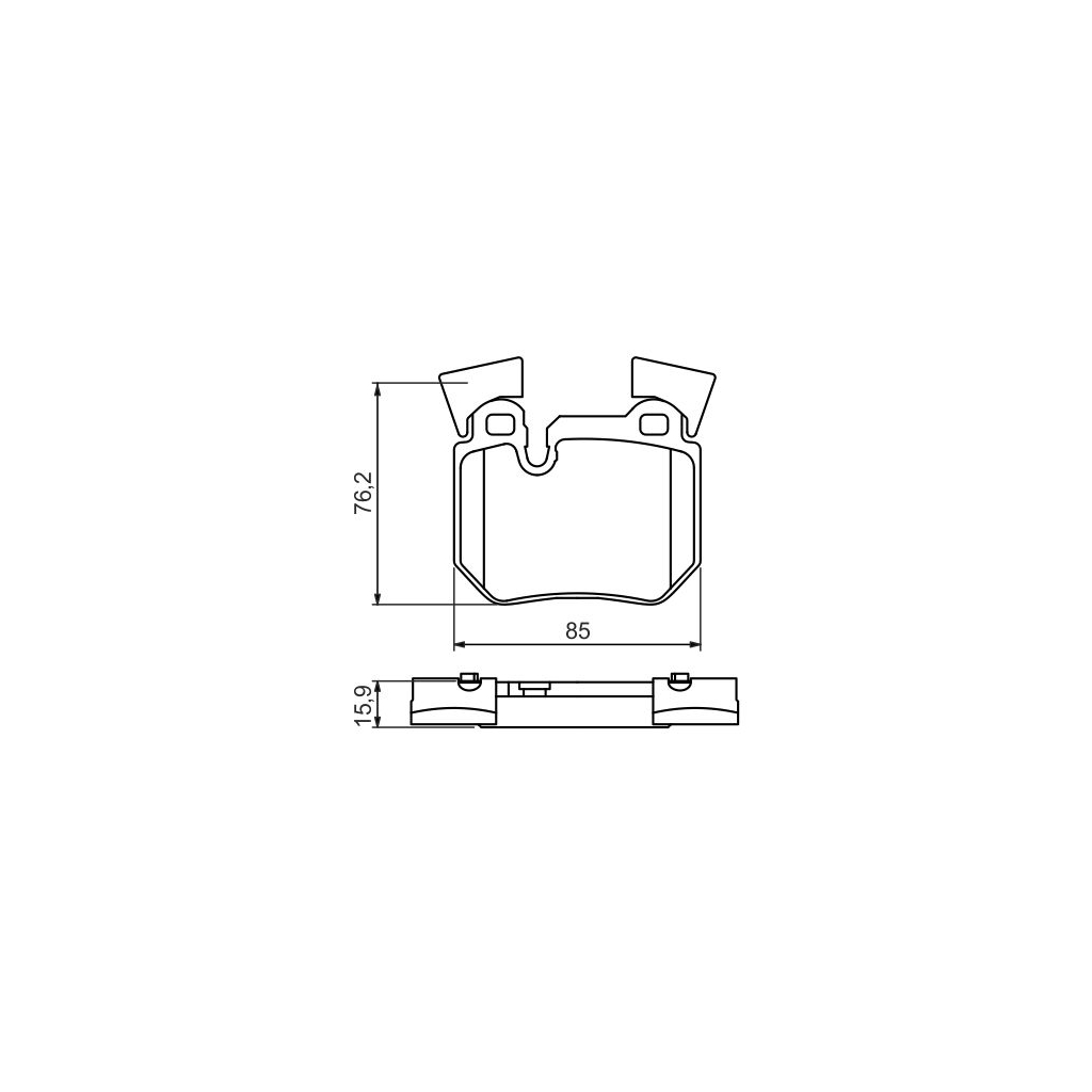 Гальмівні колодки Bosch 0 986 494 421 - зображення 1