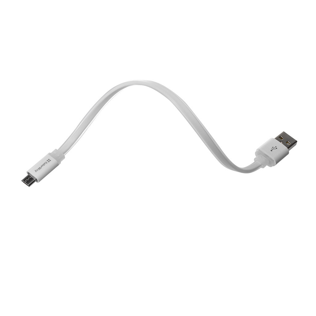 Дата кабель USB 2.0 AM to Micro 5P 0.25m white ColorWay (CW-CBUM-MUM25W) - зображення 3