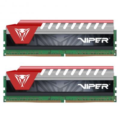 Модуль пам'яті для комп'ютера DDR4 8GB (2x4GB) 2800 MHz Viper Elite Red Patriot (PVE48G280C6KRD) - зображення 1