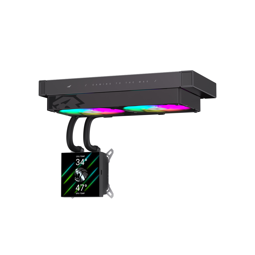 Система рідинного охолодження Gamemax GLACIER 240 LCD BK - зображення 4
