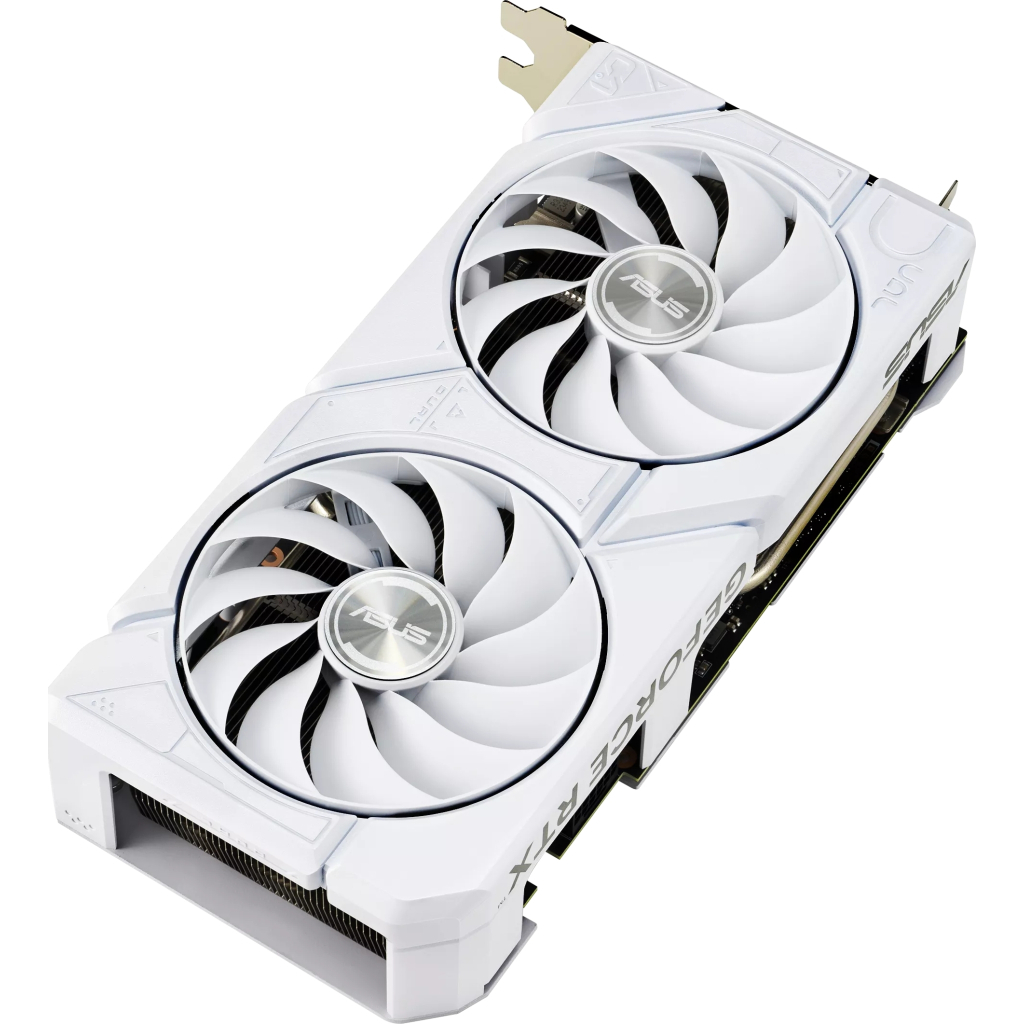 Відеокарта ASUS GeForce RTX4070 SUPER 12Gb DUAL OC WHITE EVO (DUAL-RTX4070S-O12G-EVO-WHITE) - зображення 3