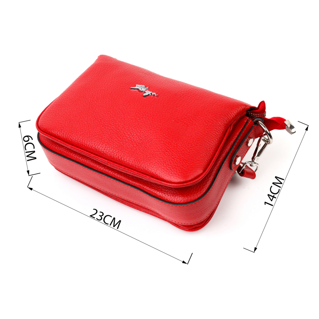 Сумка Karya Шкіряна Червона (20845) - зображення 3