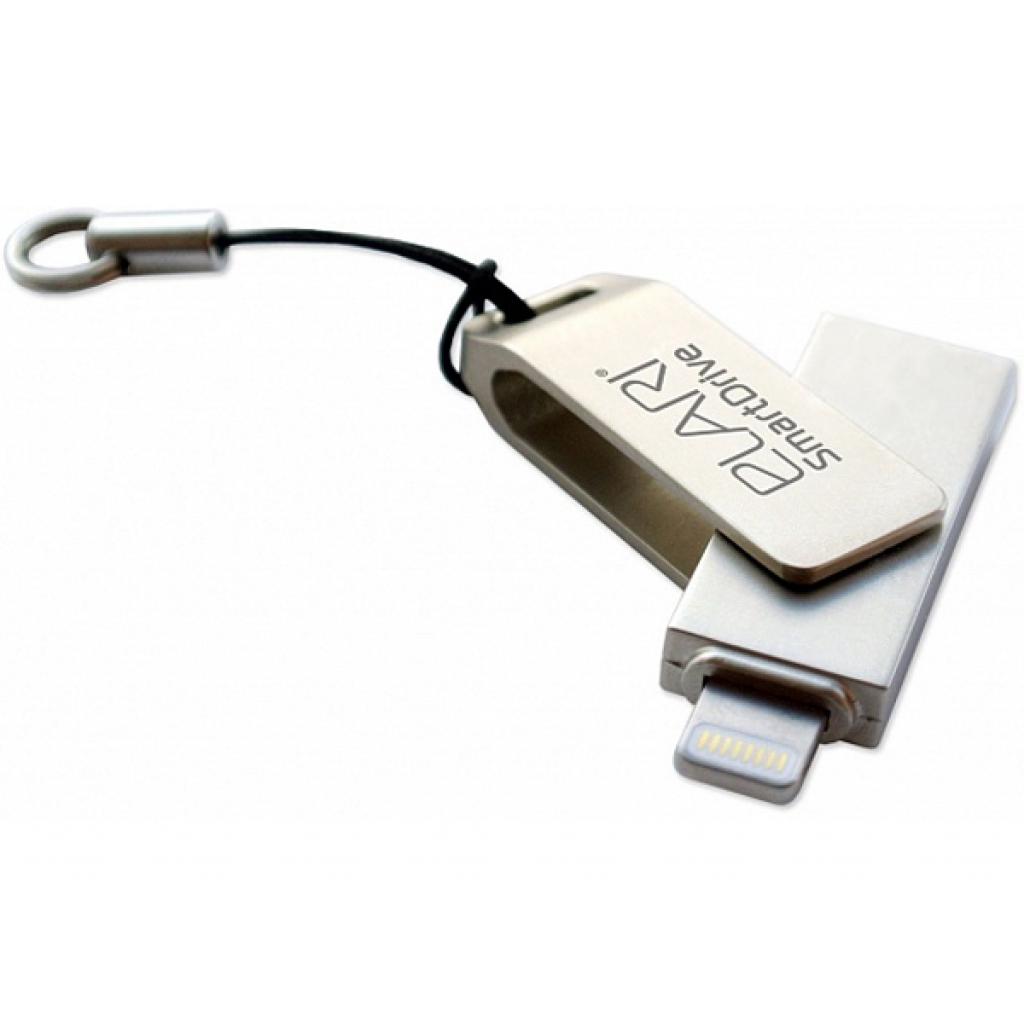 USB флеш накопичувач Elari 128GB SmartDrive Silver USB 2.0/Lightning (ELSD128GB) - зображення 2