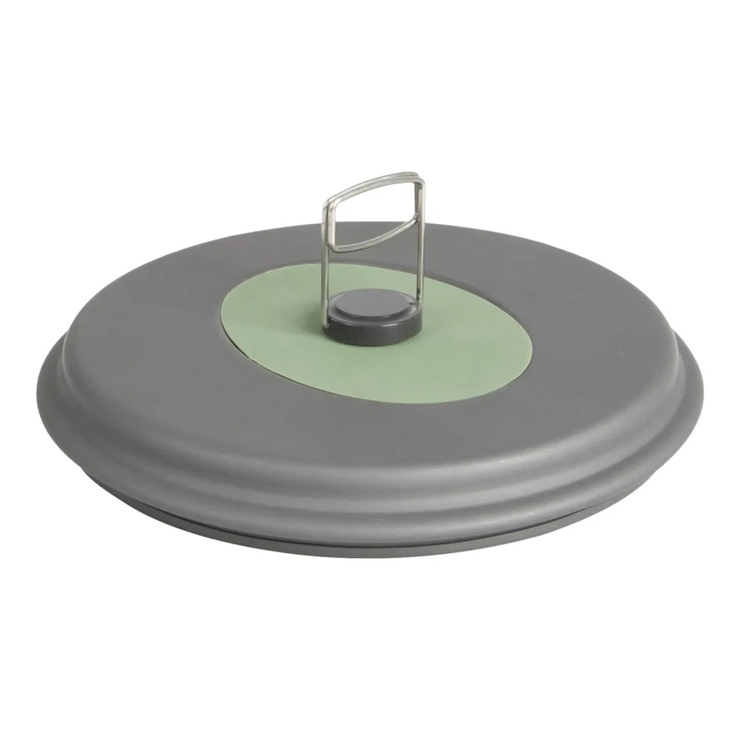 Набір туристичного посуду Bo-Camp Explorer XL Hard Anodized 4 предмети Сірий/Зелений (2200249) - зображення 4