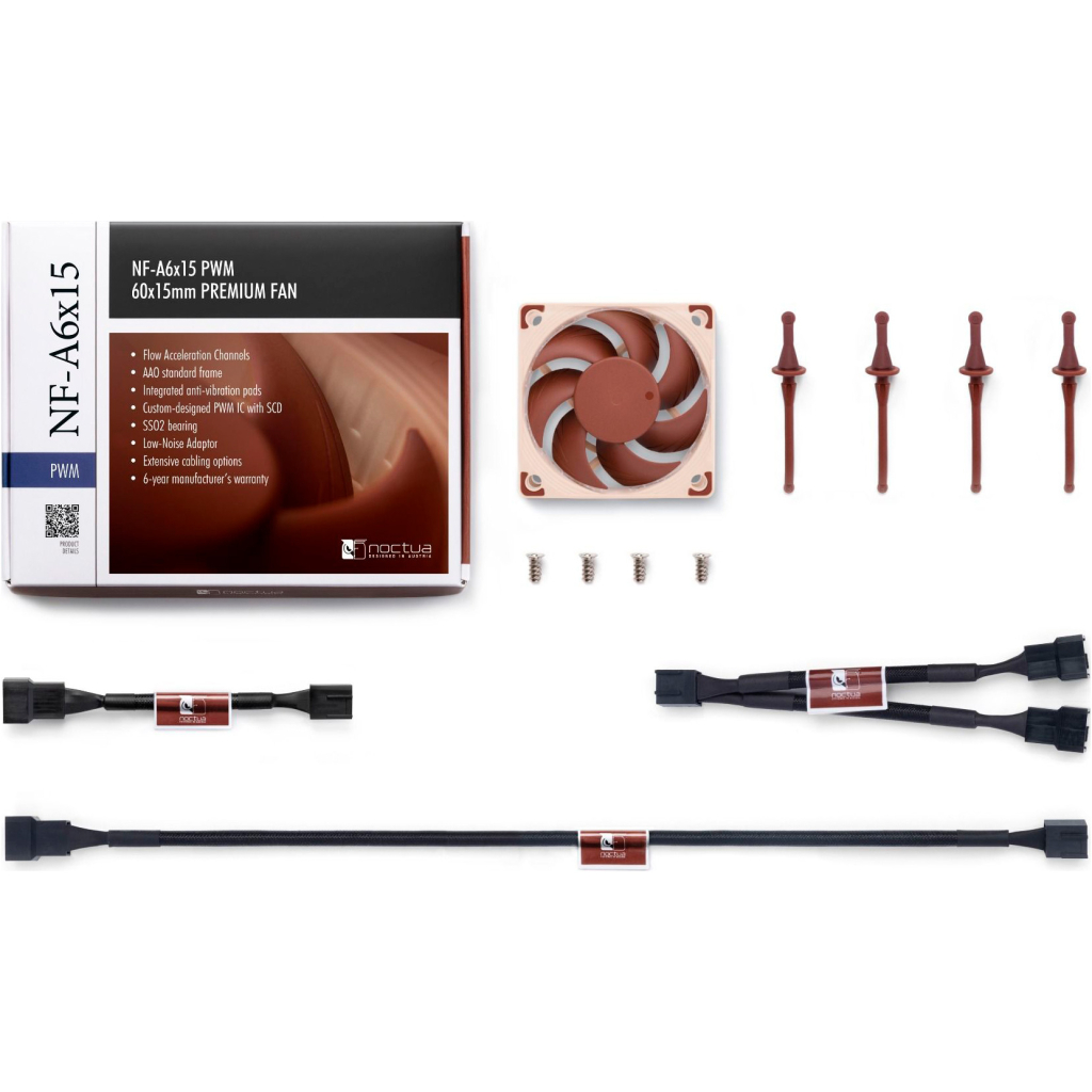Кулер до корпусу Noctua NF-A6x15 PWM - зображення 5