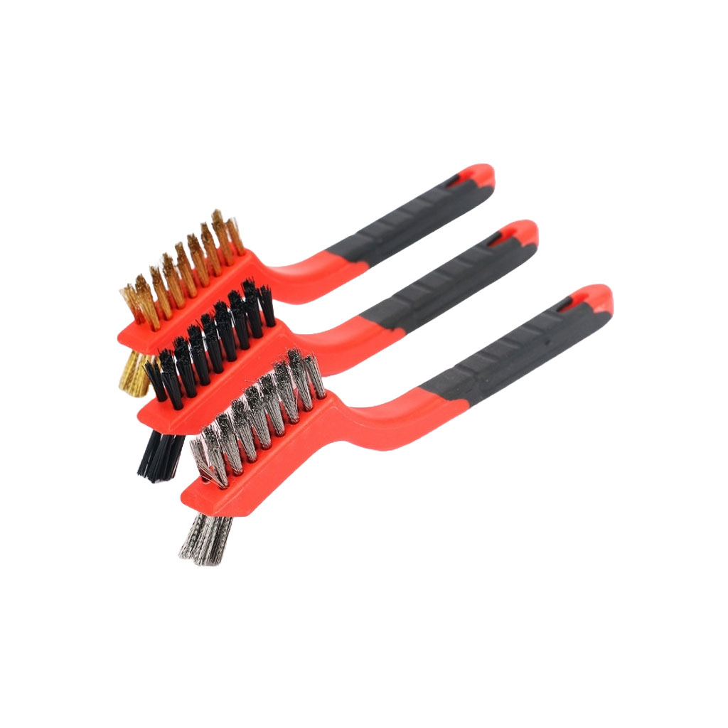 Щітка по металу Стандарт 180мм (сталь, латунь, нейлон) 3 шт. (MWBS0301) - зображення 2