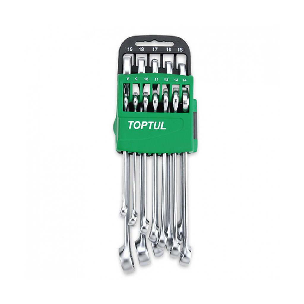 Ключ Toptul набір комбінованих 7-24мм 14 шт. на холдері (GSAB1401) - зображення 1