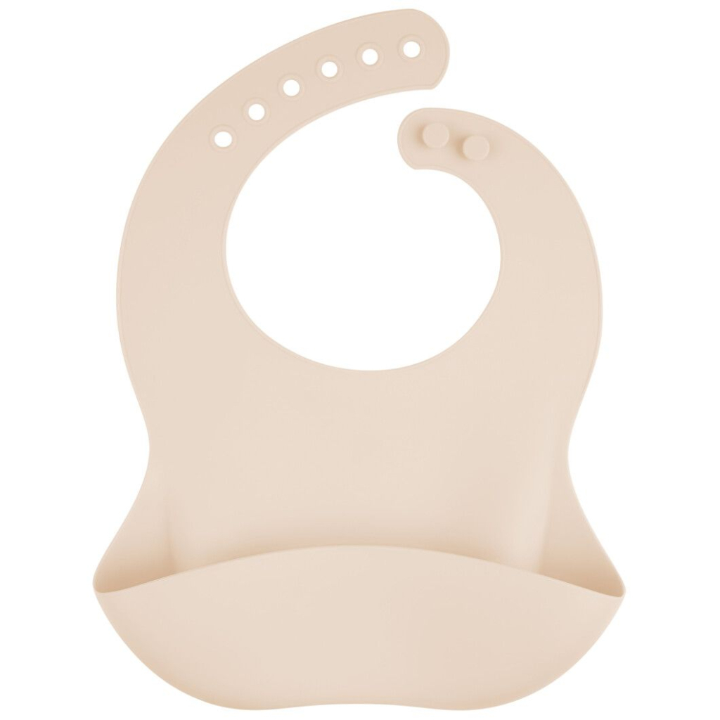 Нагрудничок Canpol babies силіконовий з кишенькою, кремовий (51/030_cre) - изображение 1