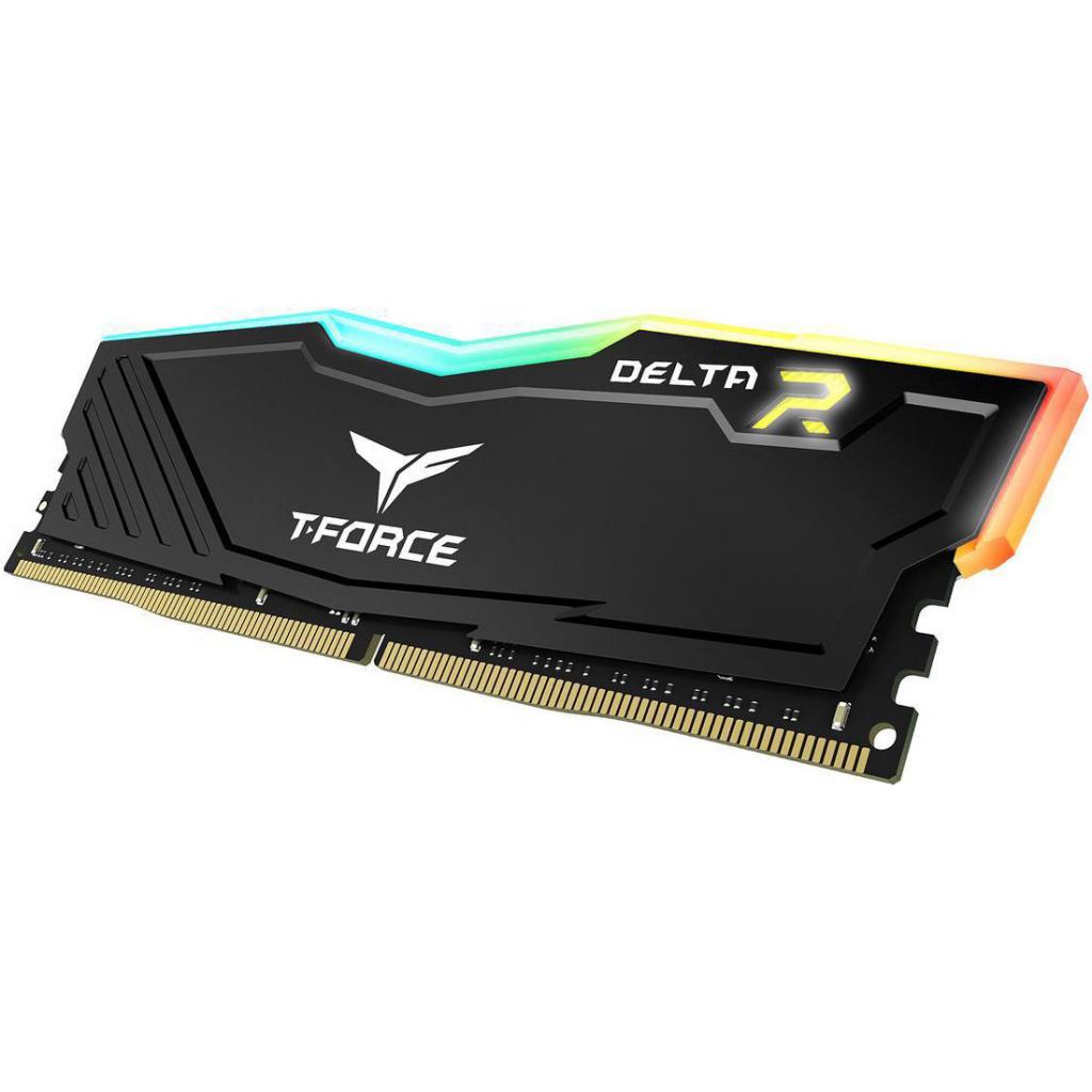 Модуль пам'яті для комп'ютера DDR4 32GB (2x16GB) 2400 MHz T-Force Delta Black RGB Team (TF3D432G2400HC15BDC01) - зображення 3