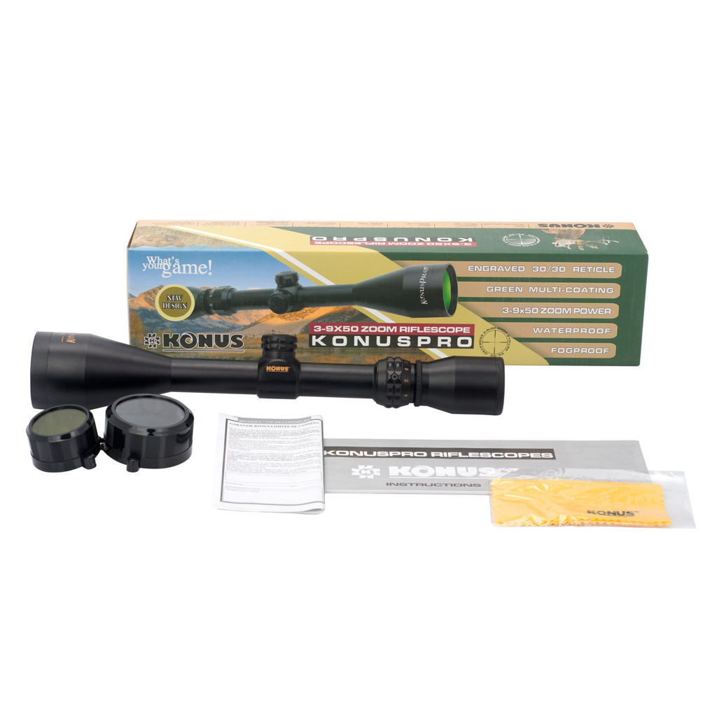 Оптичний приціл Konus KonusPRO 3-9x50 30/30 (7265) - зображення 5