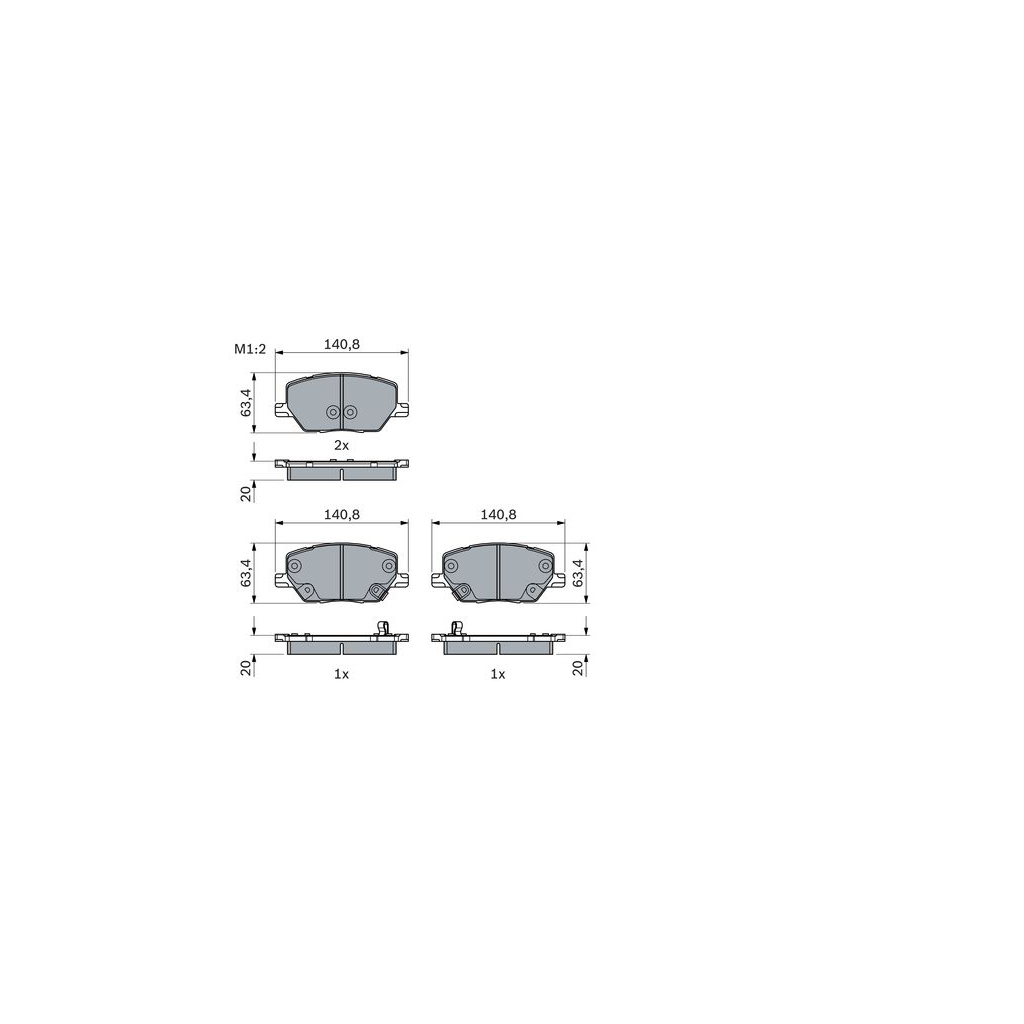 Гальмівні колодки Bosch 0 986 494 941 - зображення 1