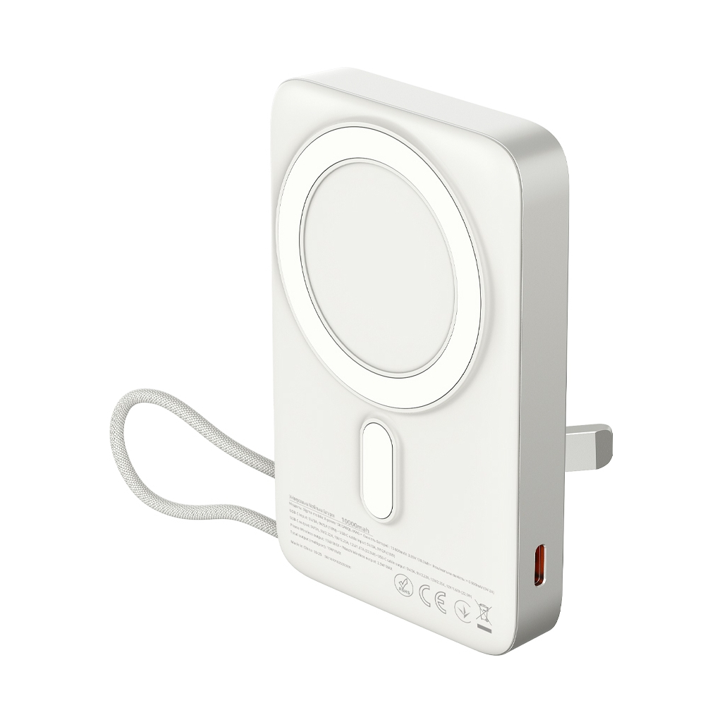 Батарея універсальна Sigma X-power SI10A8QL-MAG silver 10000mAh, Magnetic wireless 15W, charge iWatch, PD+QC, 22,5W max (4827798161012) - изображение 4