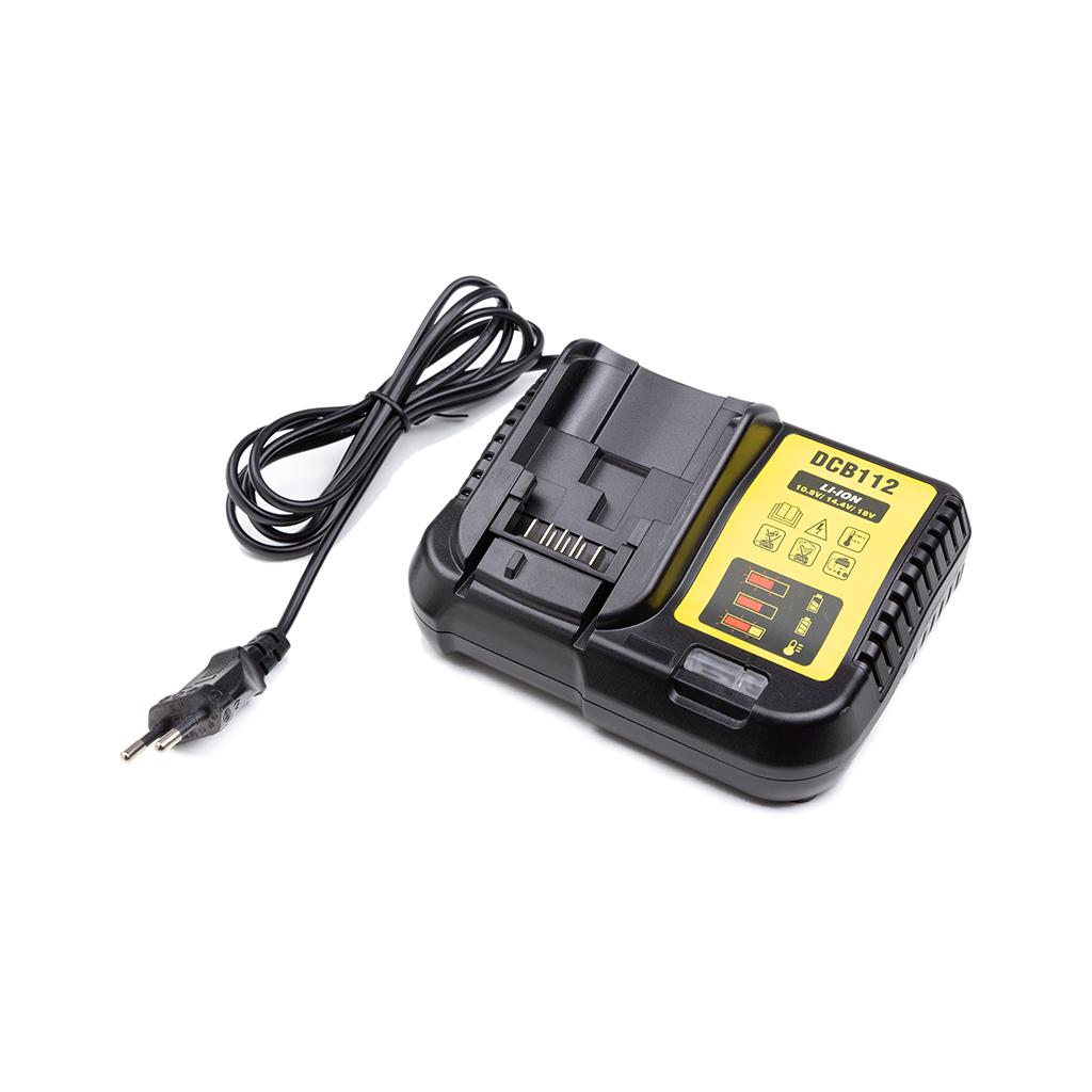 Зарядний пристрій для акумуляторів інструменту PowerPlant для DeWALT 10.8-18V (DEW-DCB112) (TB921188) - зображення 1