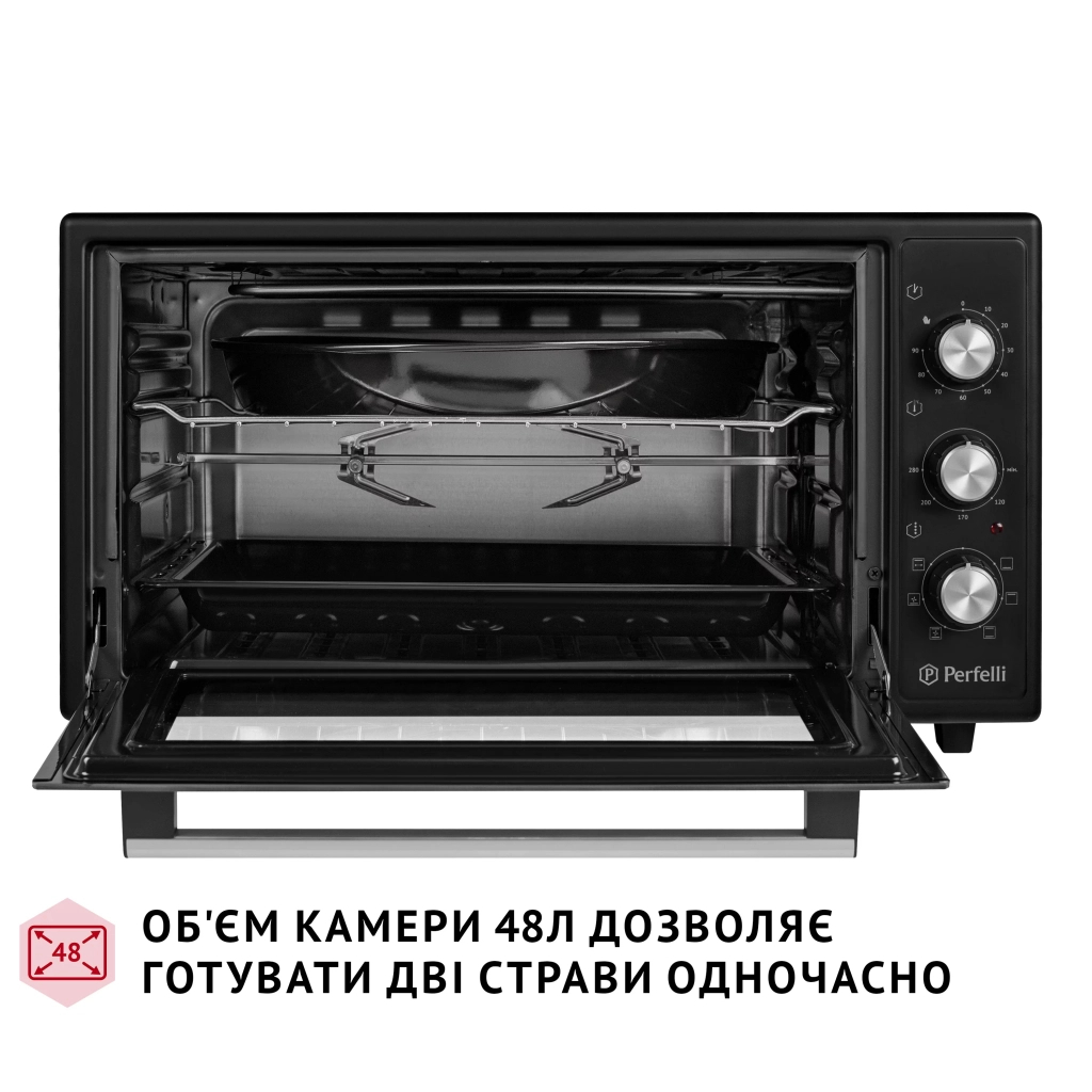 Електропіч Perfelli SIERRA 48 BLACK - зображення 2