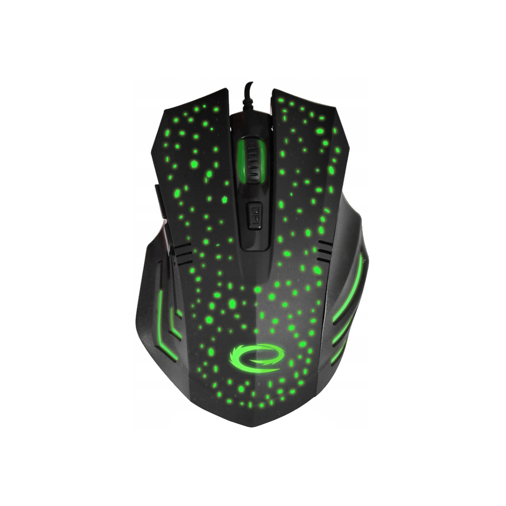 Мишка Esperanza MX212 Galaxy USB Black-Green (EGM212) - зображення 1