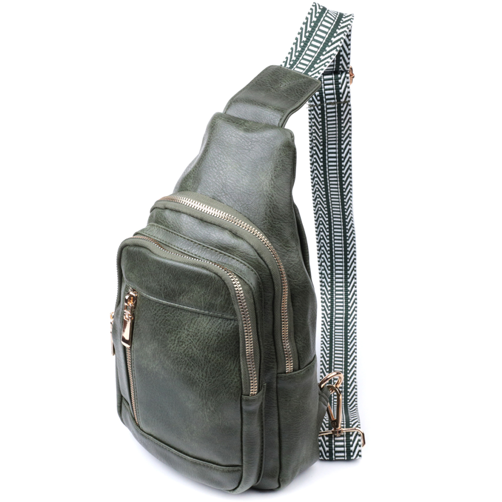 Сумка Vintage З екошкіри Зелена (22745) - зображення 1