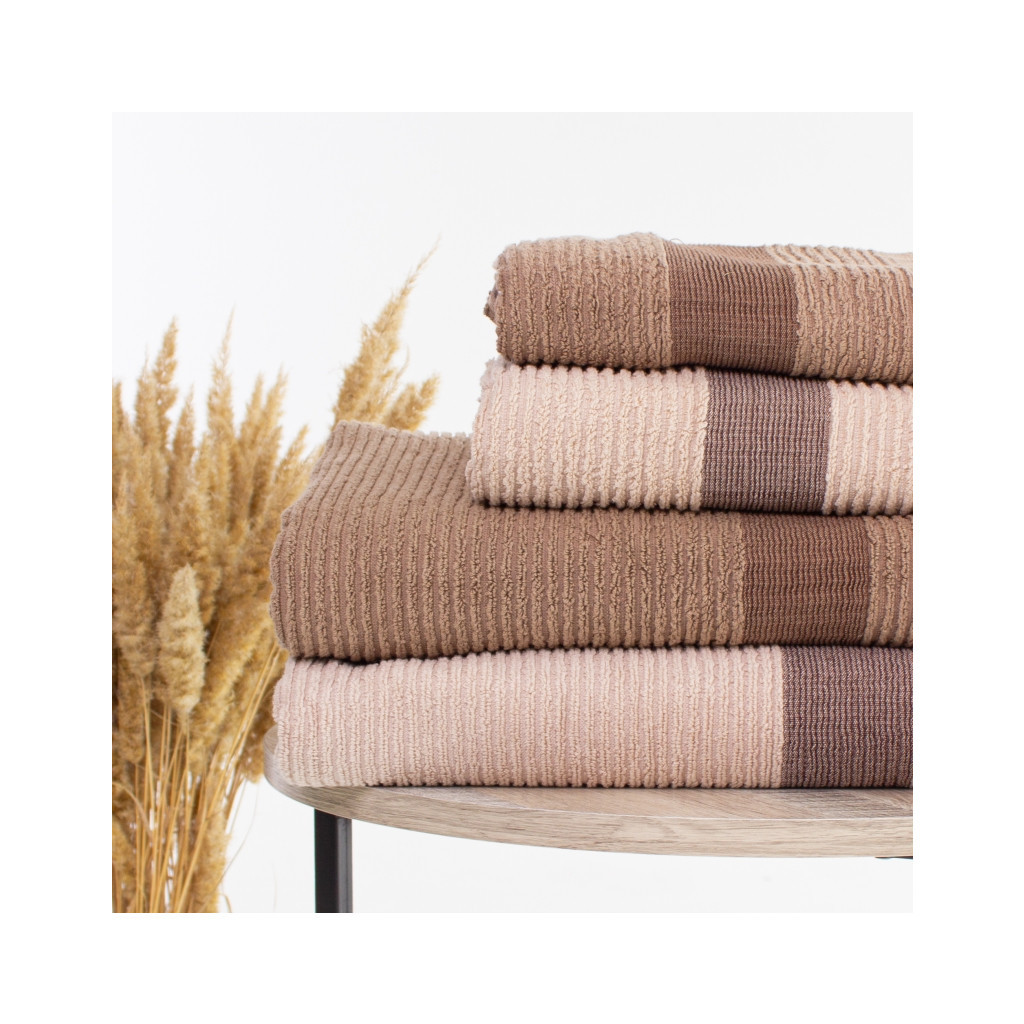 Рушник MirSon Набір лазневих 110 Elite Luxury Chocolate 4 шт (2200005613344) - зображення 2