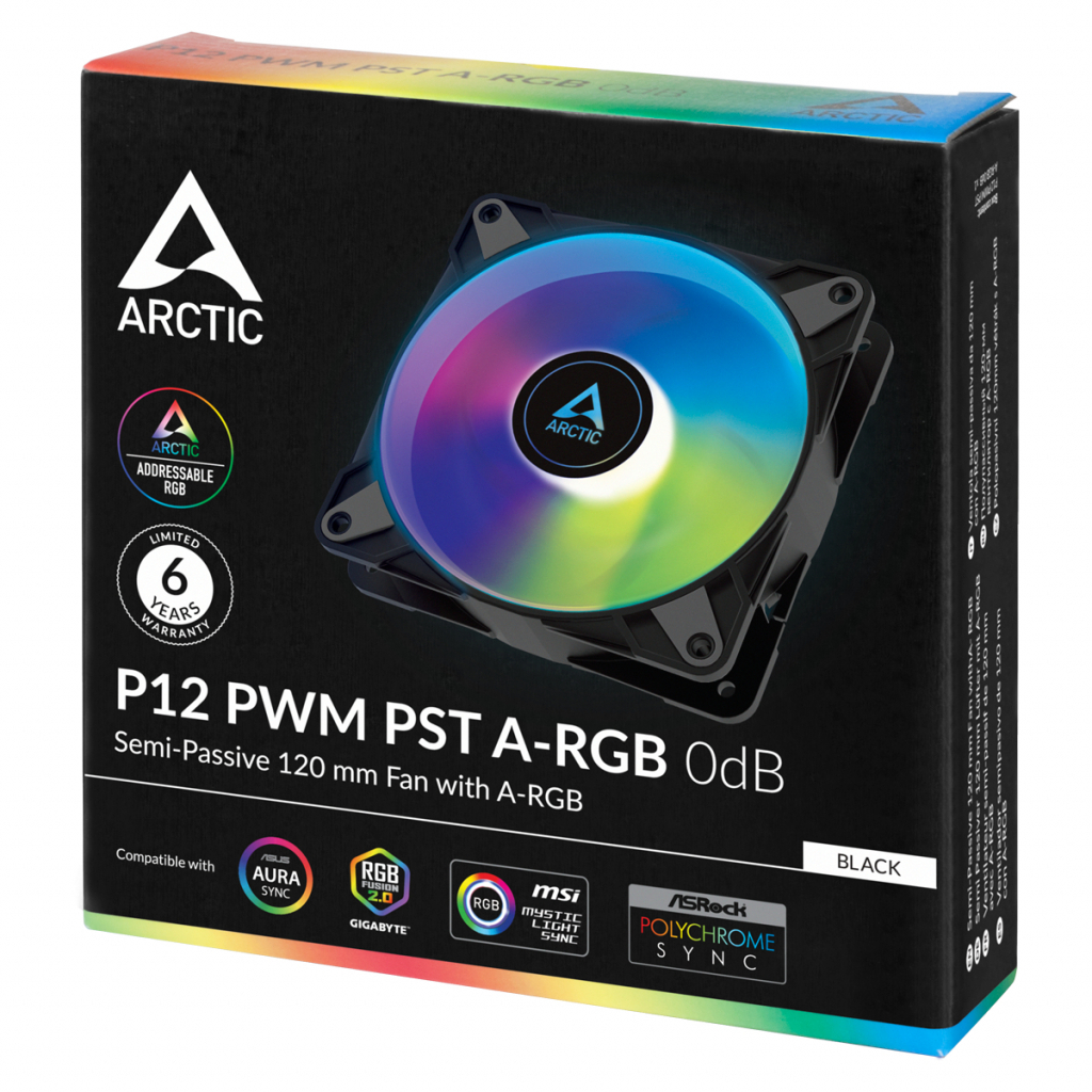 Кулер до корпусу Arctic P12 PWM PST A-RGB (ACFAN00231A) - зображення 4