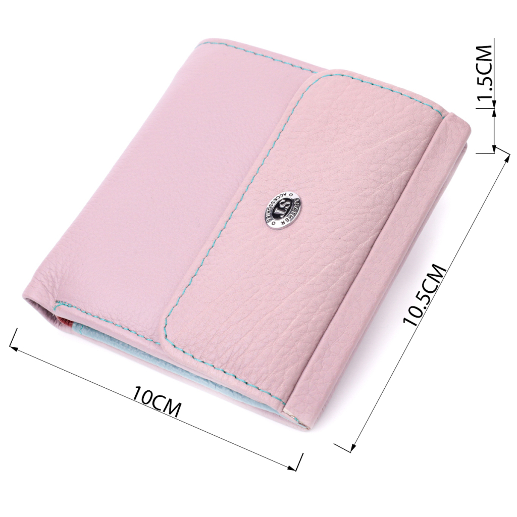 Гаманець ST Leather З натуральної шкіри Бежевий (19495) - зображення 3