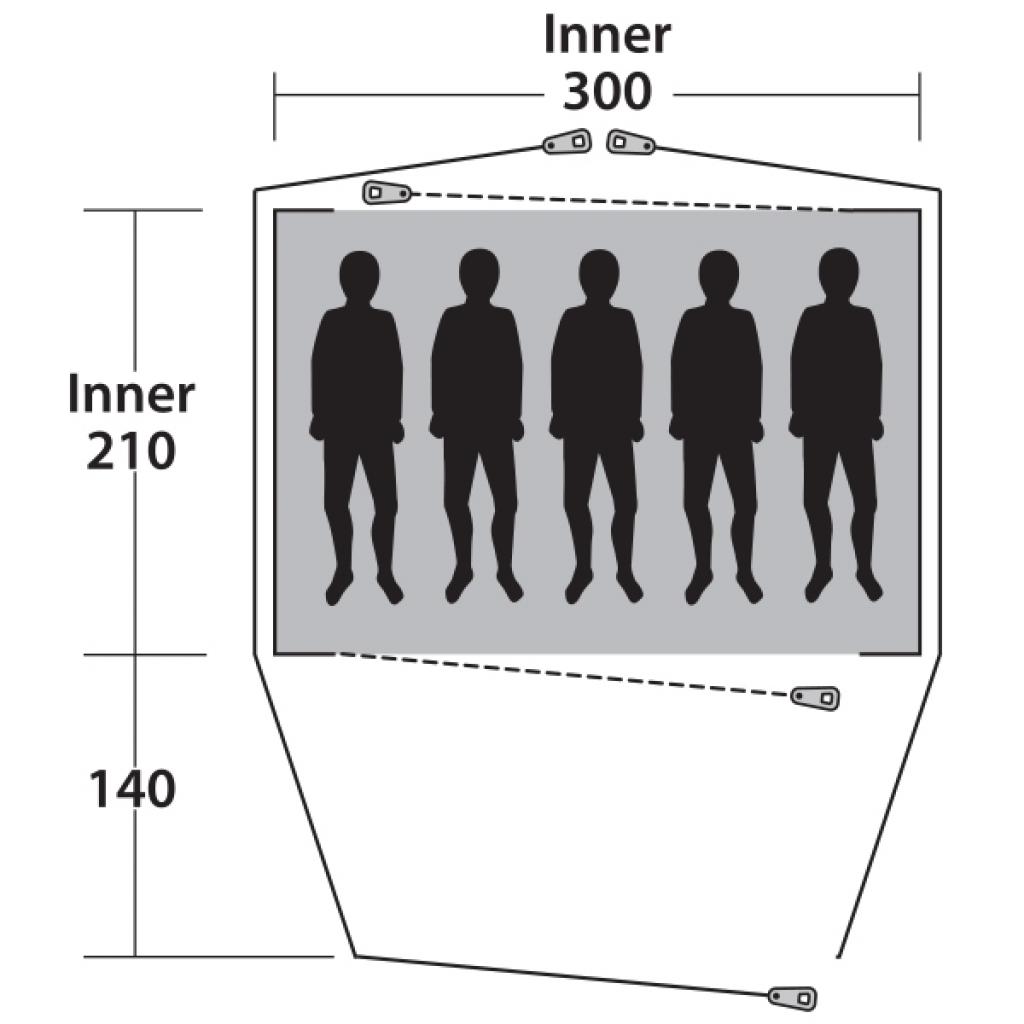 Намет Outwell Cloud 5 Blue (928274) - зображення 10
