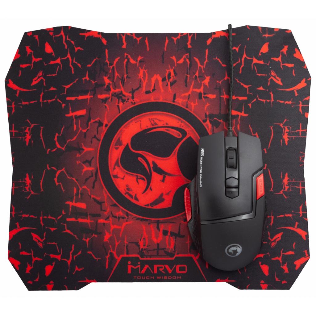 Мишка Marvo M355+G1 USB Black (M355+G1) - зображення 3